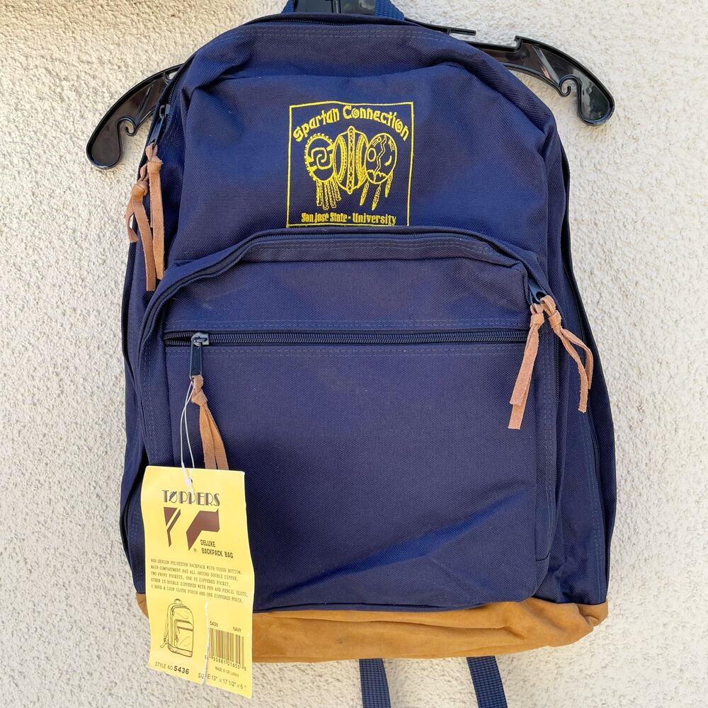 NEW Vintage San Jose State University SJSU Spartan Connection Backpack